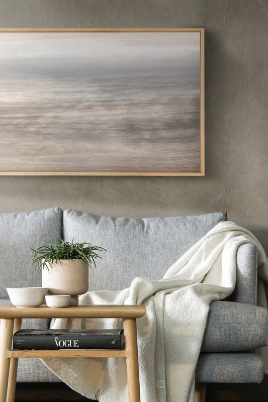 LOW TIDE, printed canvas