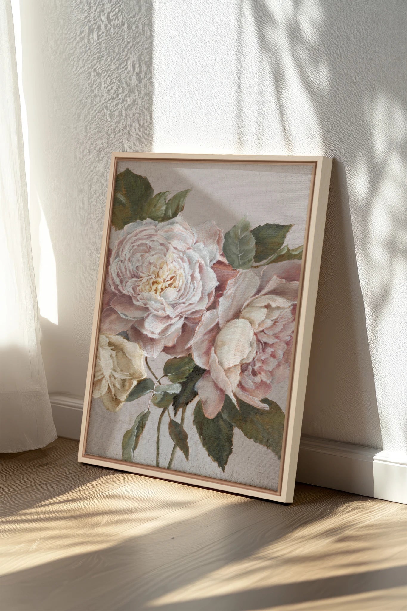 Pivoine de Brume, Oeuvre sur toile étirée