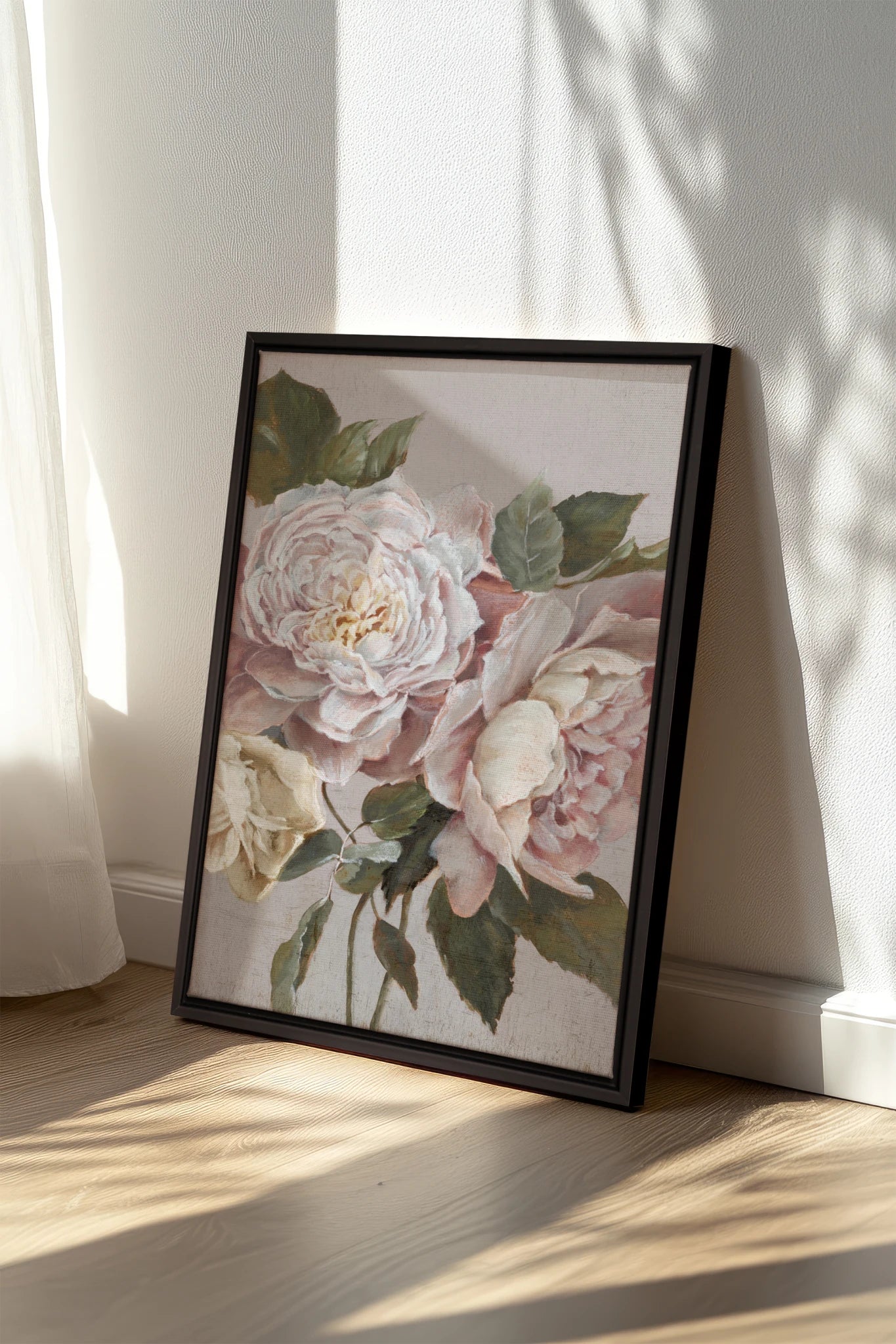 Pivoine de Brume, Oeuvre sur toile étirée