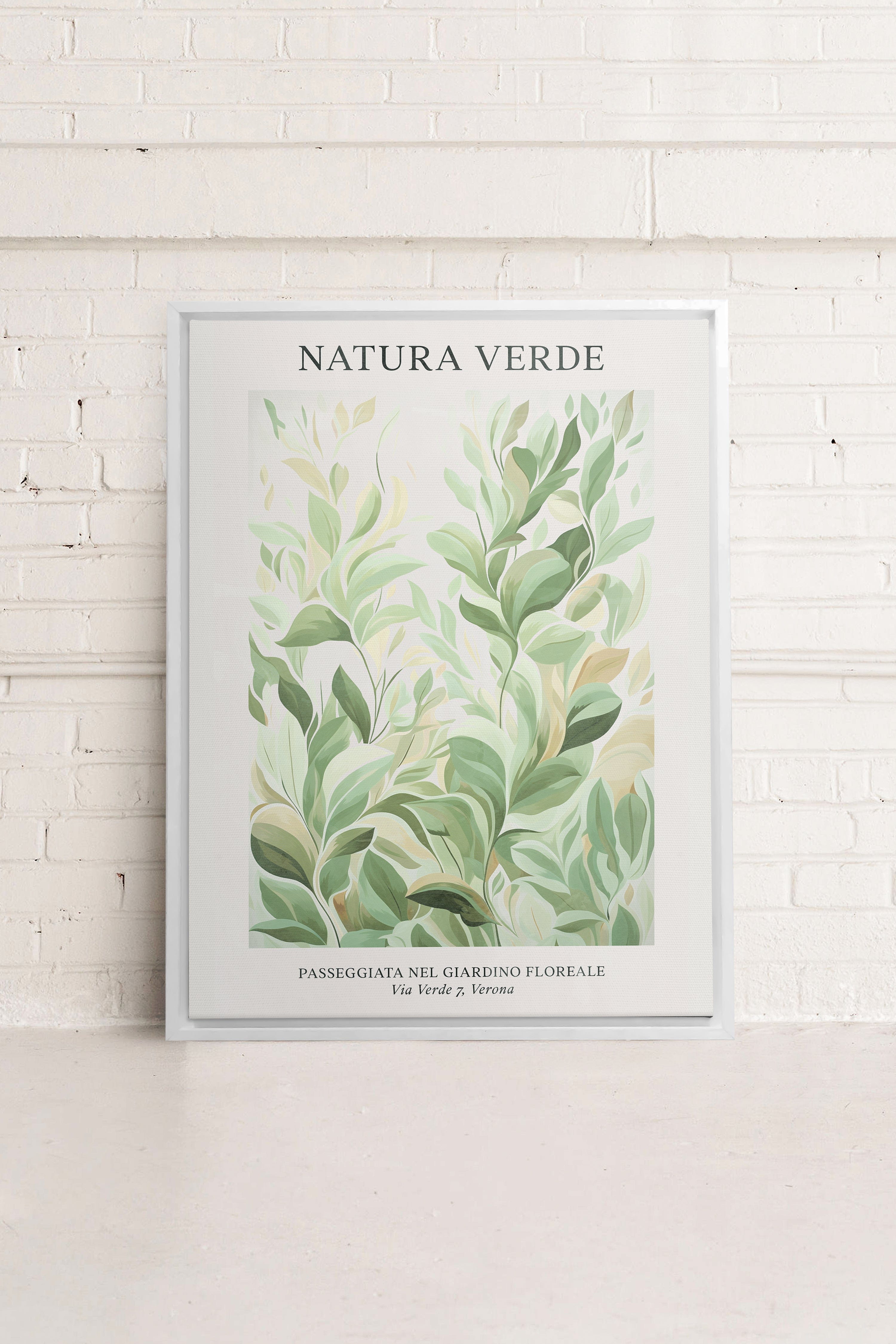PLANTI VERDI, Oeuvre sur toile étiré