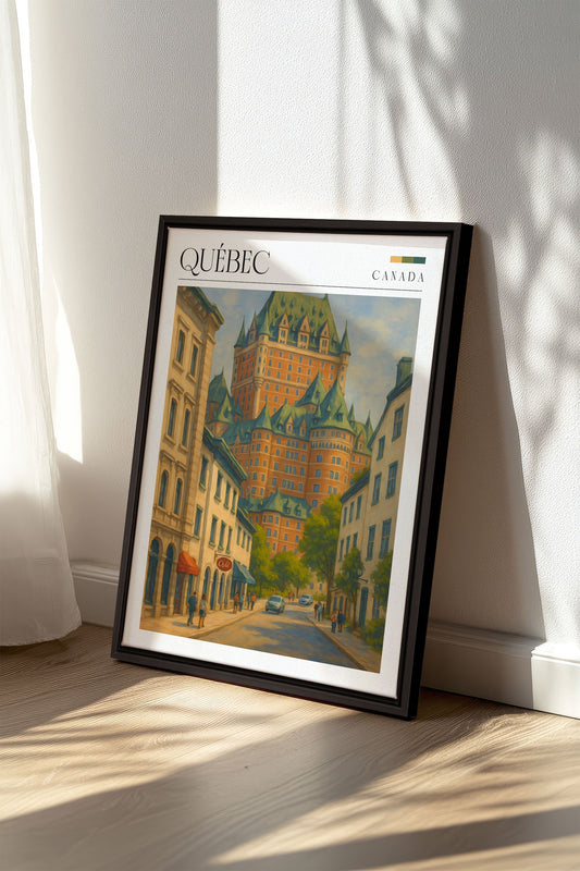 QUÉBEC I, Oeuvre sur toile étirée