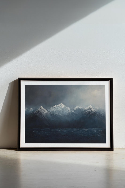 BEYOND THE RIDGE, Work on stretched canvas