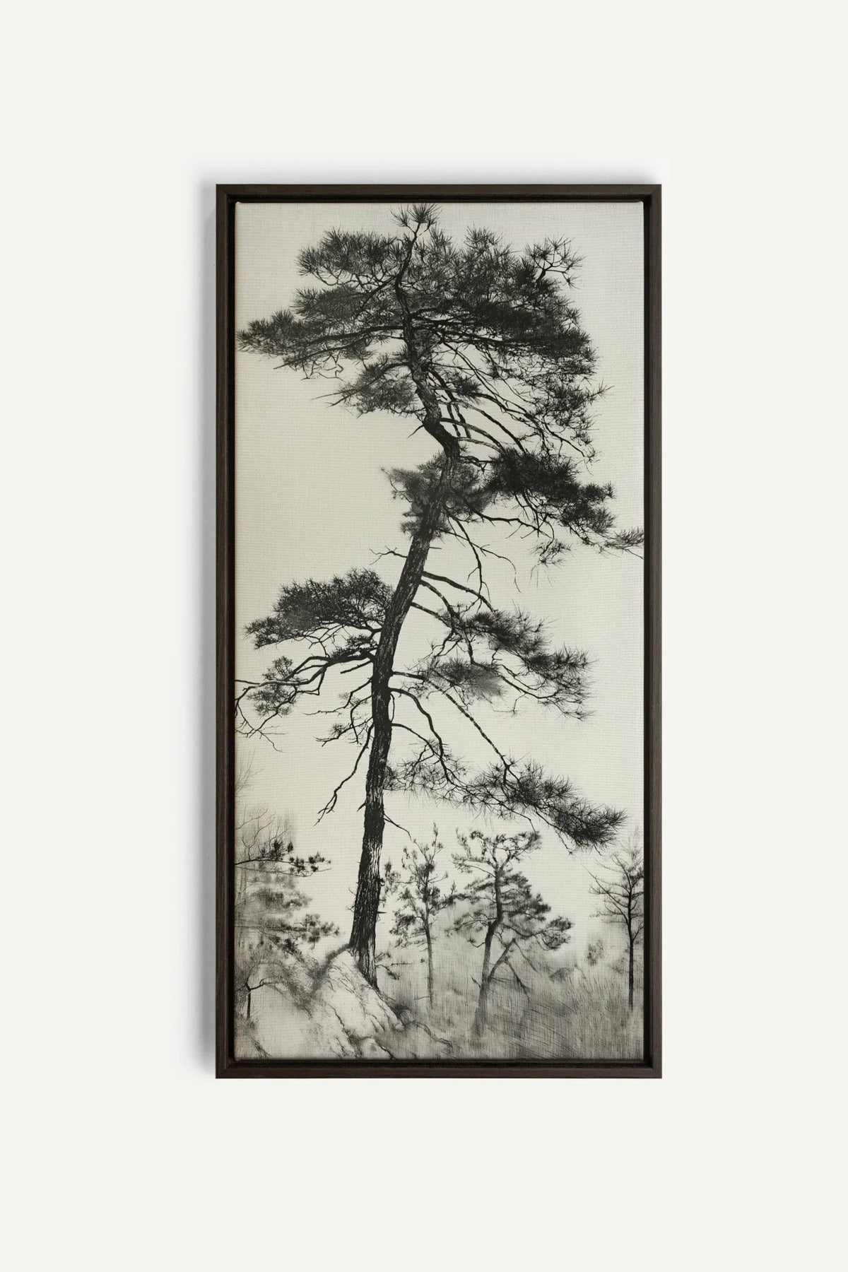 PIN SOLITAIRE, Oeuvre sur toile étirée, encadré Noir