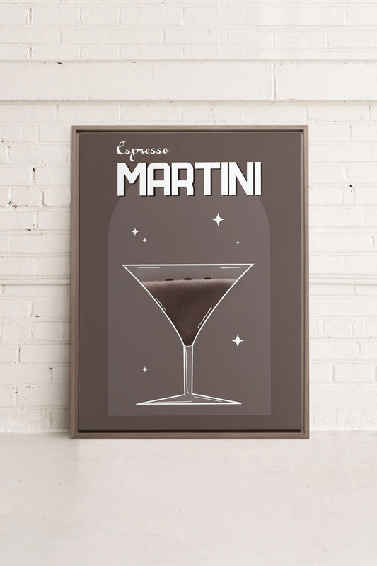 ESPRESSO MARTINI, Oeuvre sur toile étirée