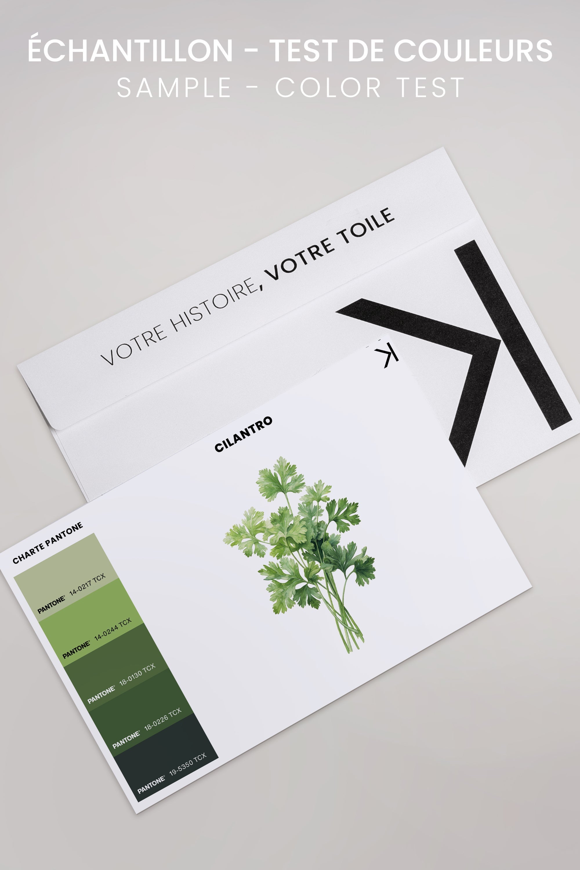 OLEKA CANVAS - CILANTRO, Oeuvre sur toile étirée, encadré Noir