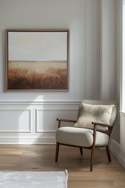 GOLDEN PLAINS, Oeuvre sur toile étirée