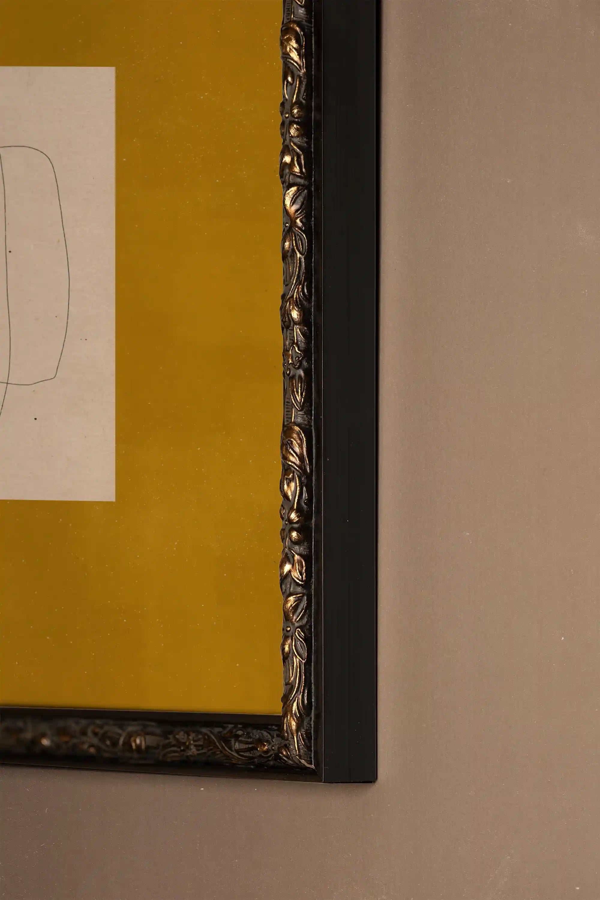 FONDATION, Oeuvre sur toile rigide, encadré Vintage Bronze