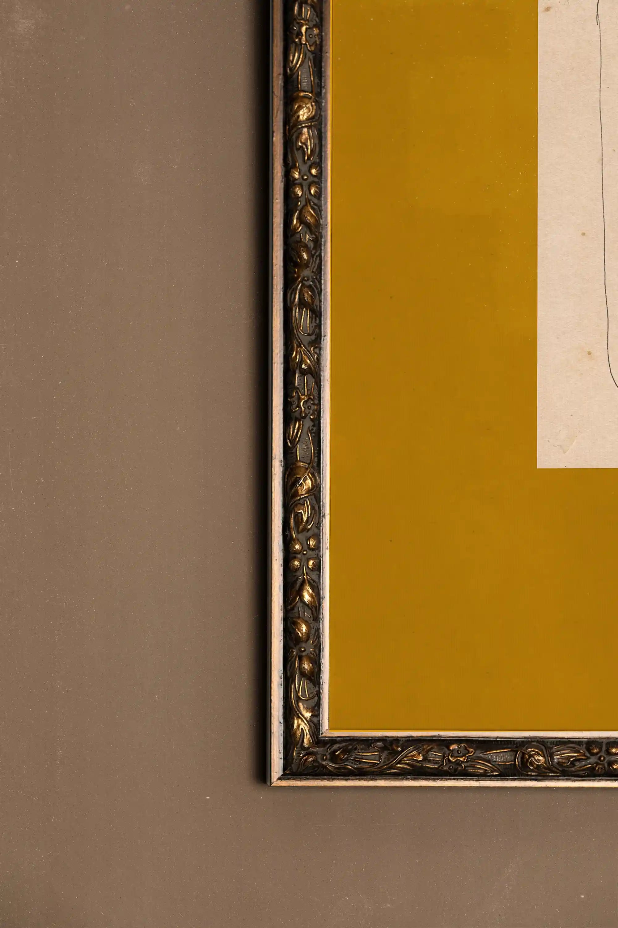 FONDATION, Oeuvre sur toile rigide, encadré Vintage Bronze