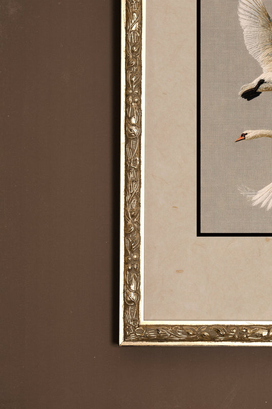 VOL ÉTERNEL, CADRE VINTAGE ARGENT