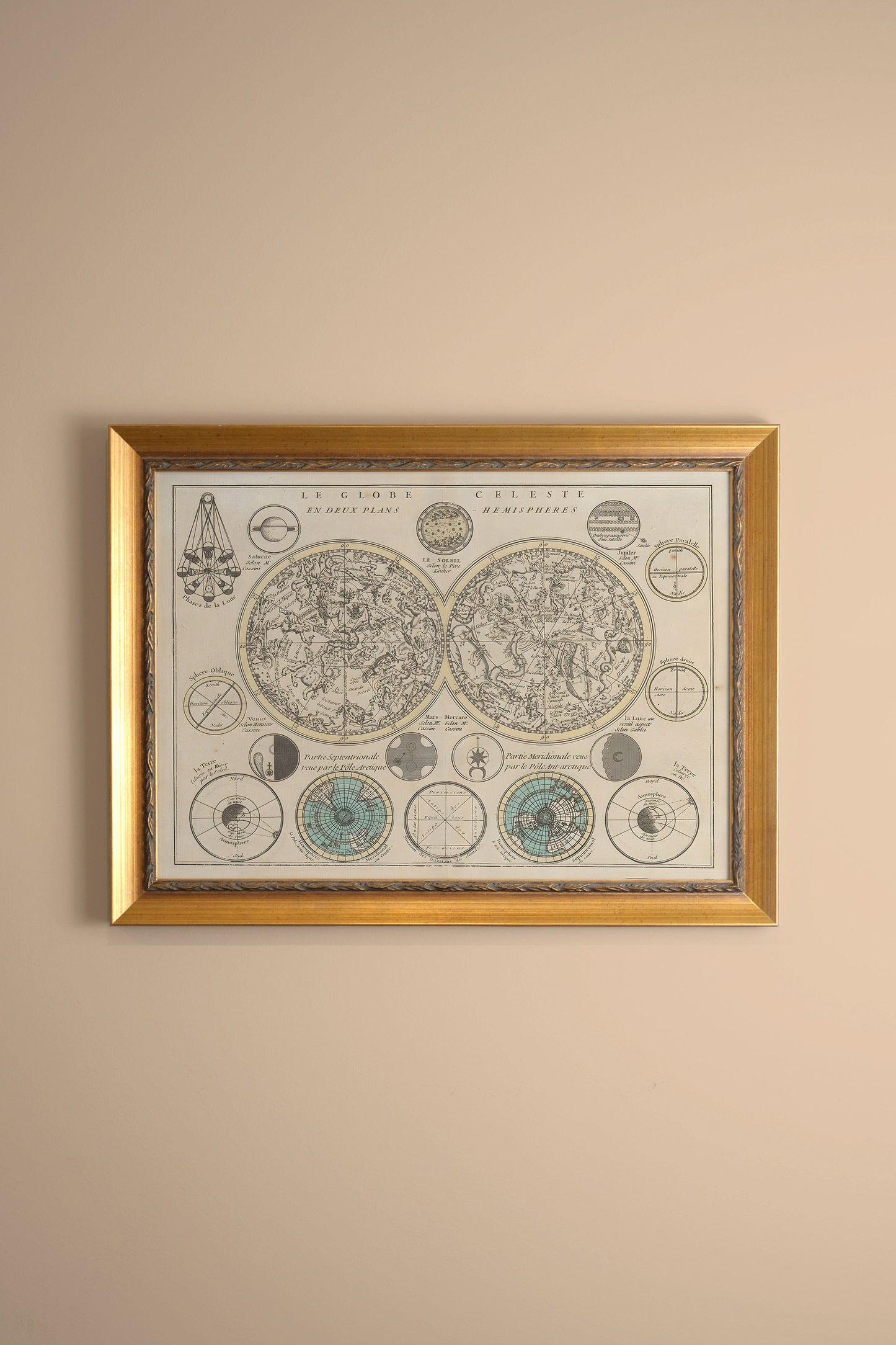 ANTIQUE VAULTED CEILING, VINTAGE GOLD FRAME
