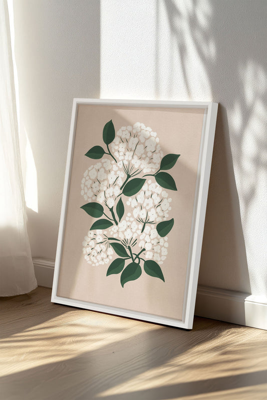 BRISE DE FLEURS, Oeuvre sur toile étirée