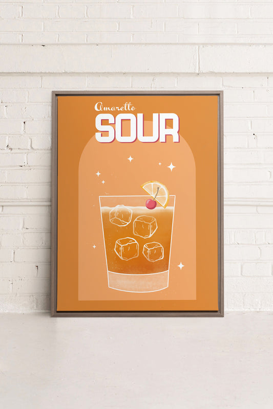 AMARETTO SOUR, Oeuvre sur toile étirée