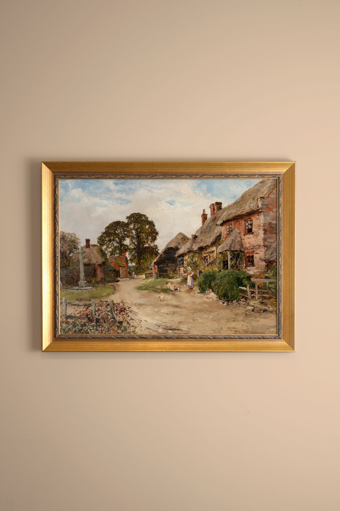 IN THE HEART OF THE VILLAGE, VINTAGE GOLD SETTING