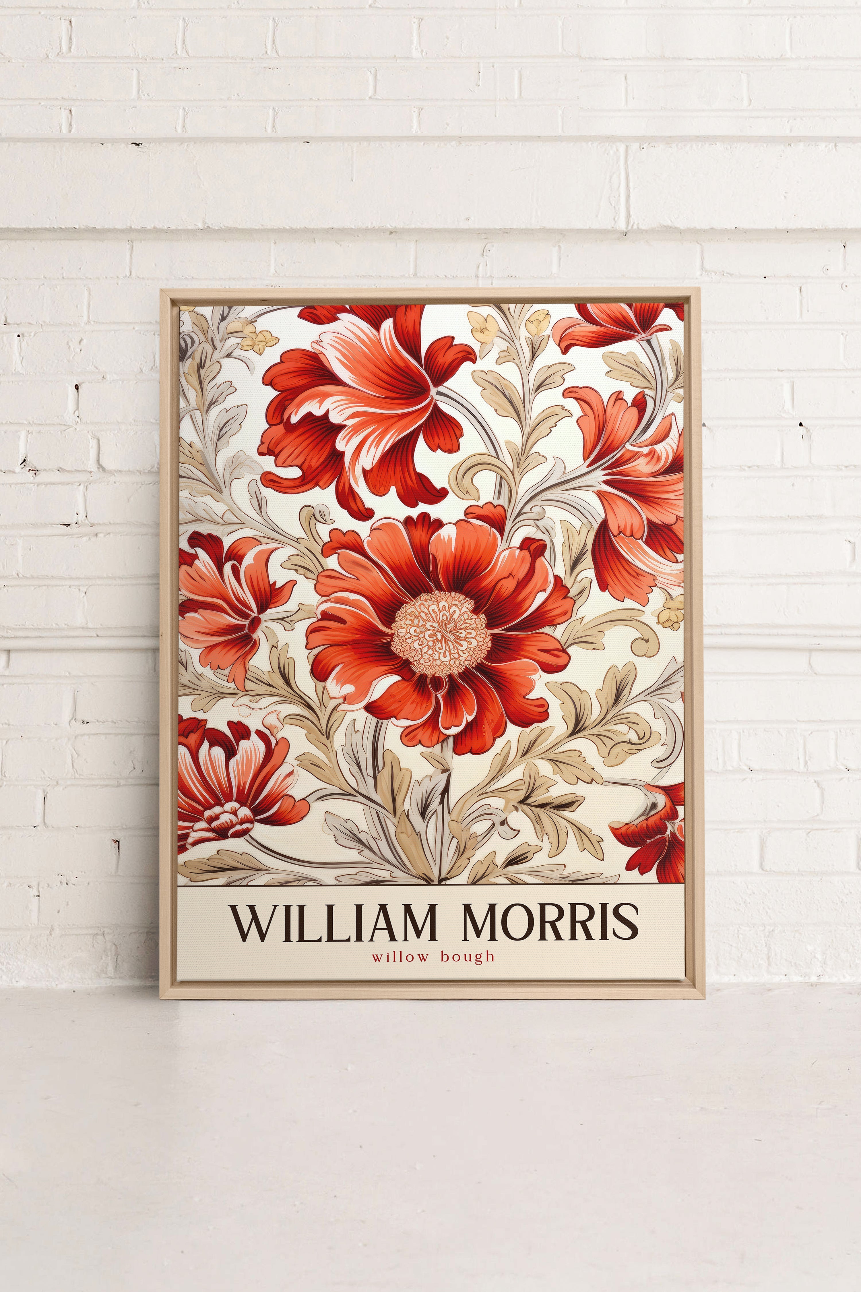 WILLIAM BOUGH, Artwork on stretched canvas, framed Natural Light