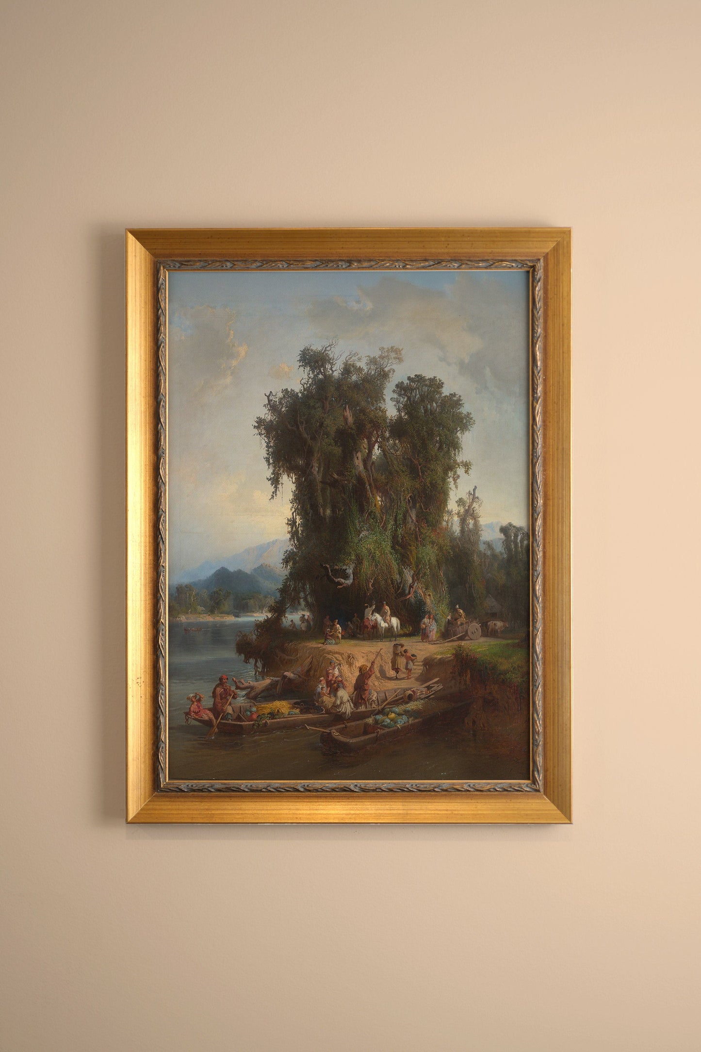 LES RIVES DU TEMPS, VINTAGE GOLD FRAME