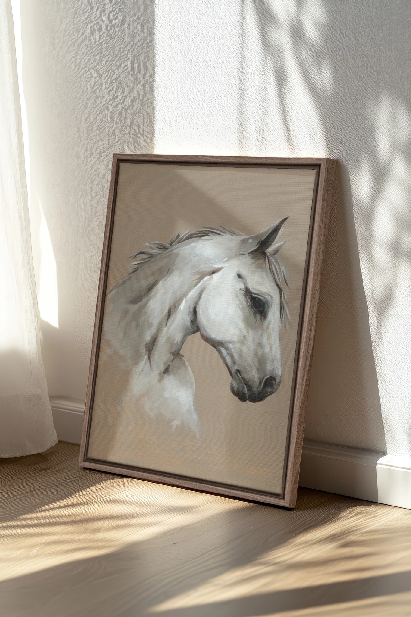 Cheval de Sable, Oeuvre sur toile étirée