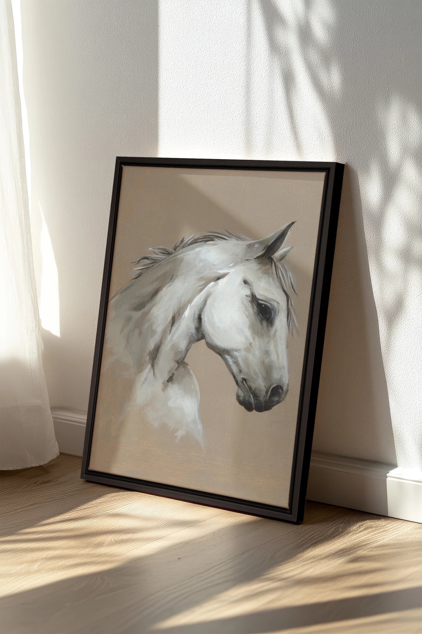 Cheval de Sable, Oeuvre sur toile étirée