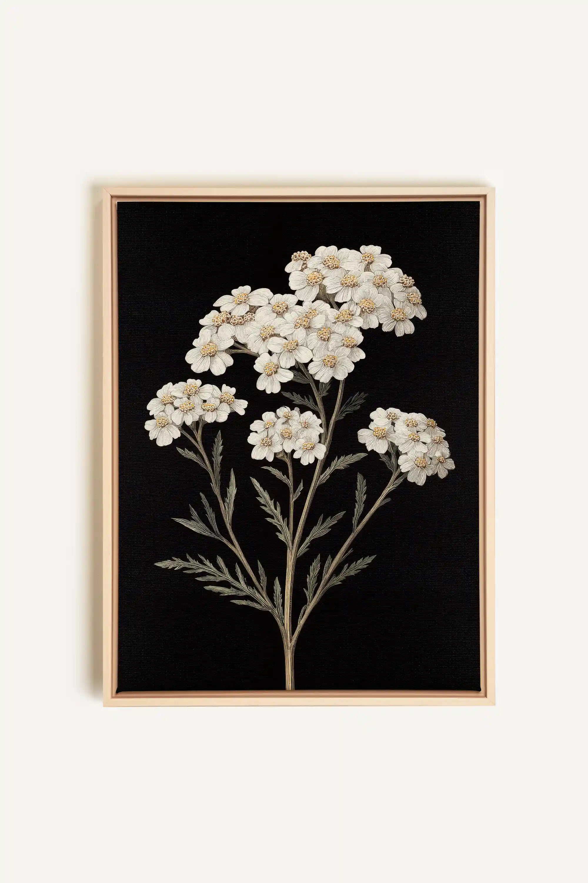 NATURAL GRACE, Oeuvre sur toile étirée, encadré Naturel Clair