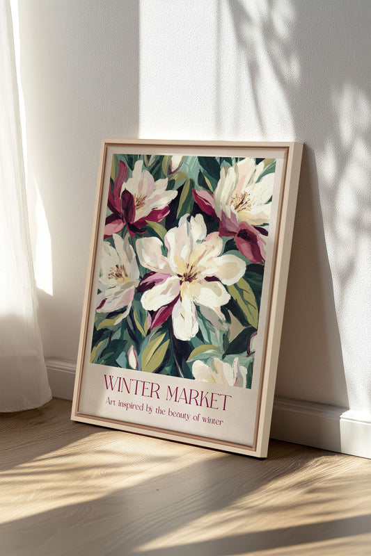 MARCHÉ HIVERNAL II, Work on stretched canvas