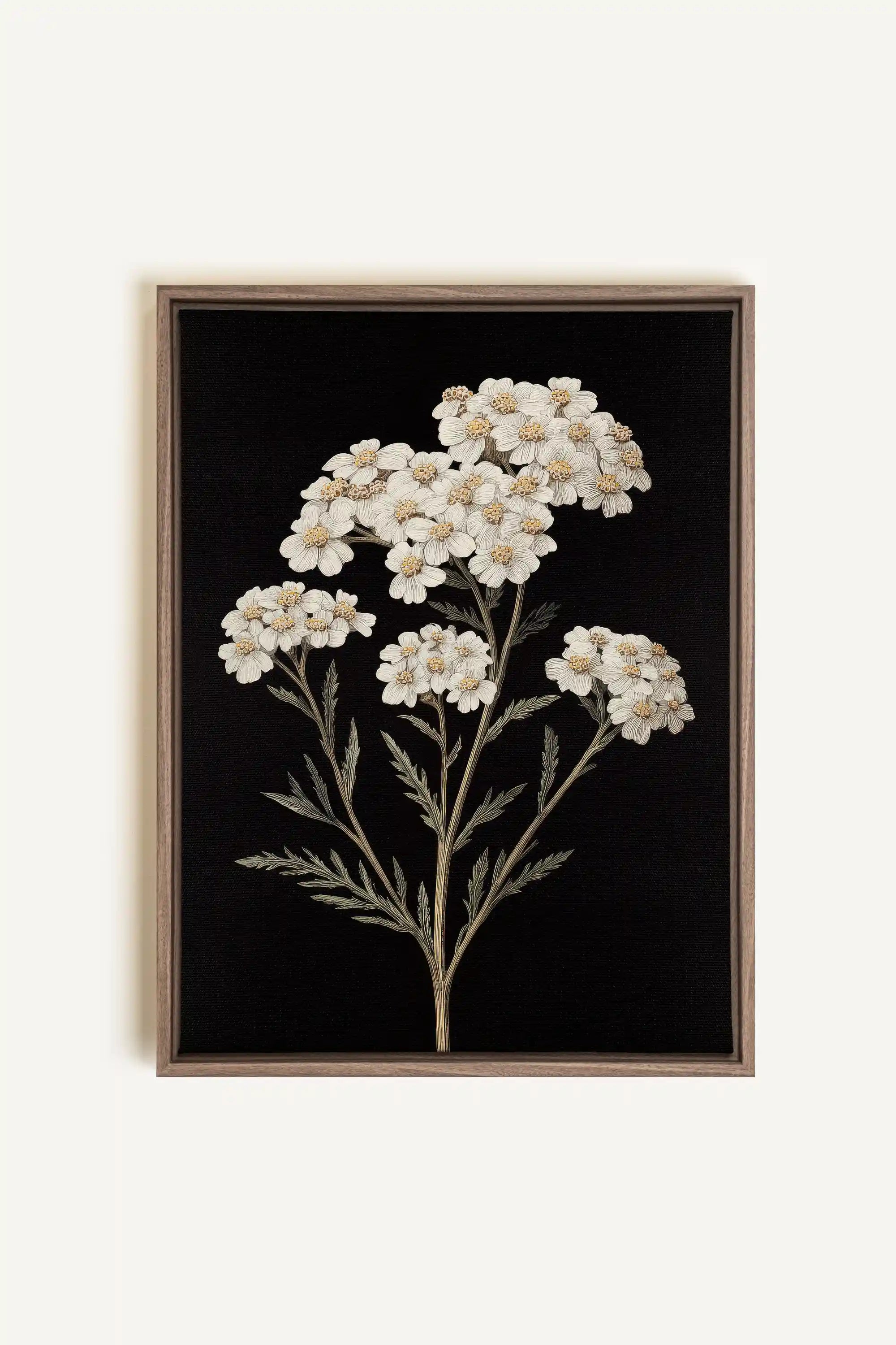 NATURAL GRACE, Oeuvre sur toile étirée, encadré Brun Chêne