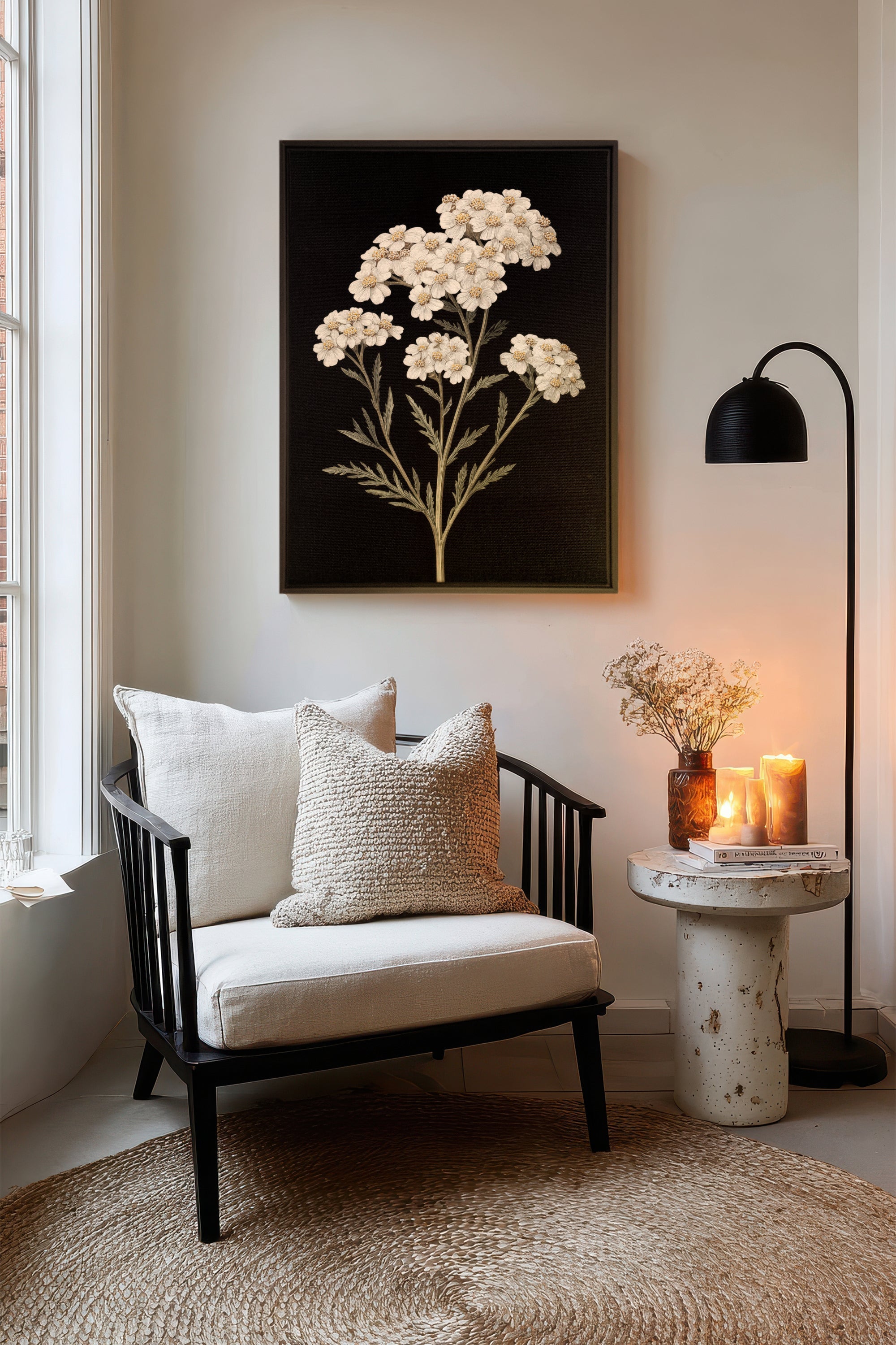 NATURAL GRACE, Oeuvre sur toile étirée, encadré Noir
