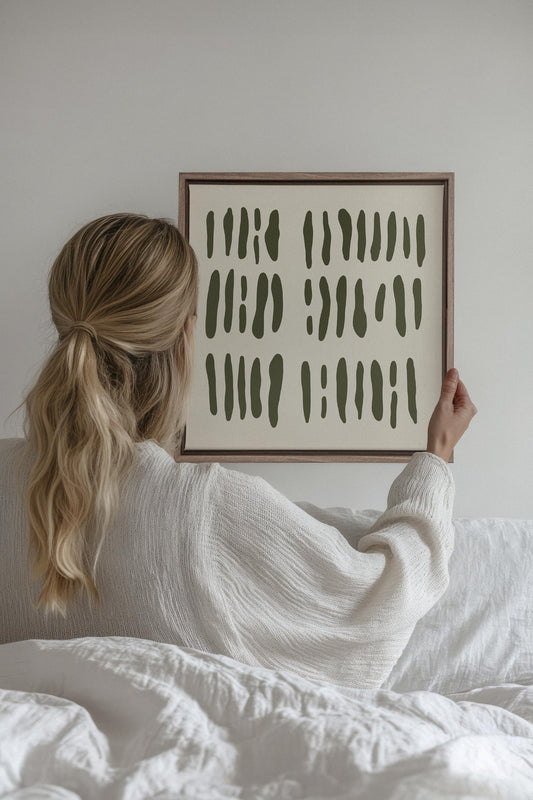 FLOATING PATTERNS, Oeuvre sur toile étirée