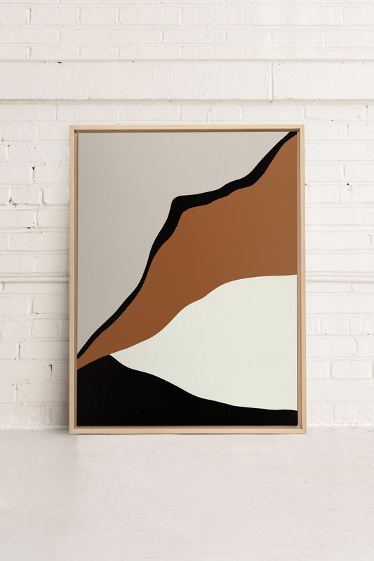 PALETTE ÉBÈNE, Oeuvre sur toile étirée