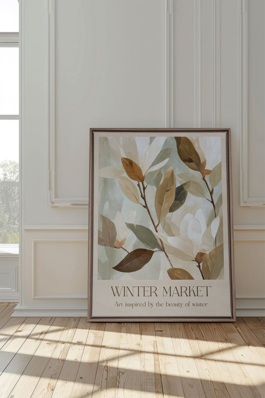 MARCHÉ HIVERNAL III, Work on stretched canvas