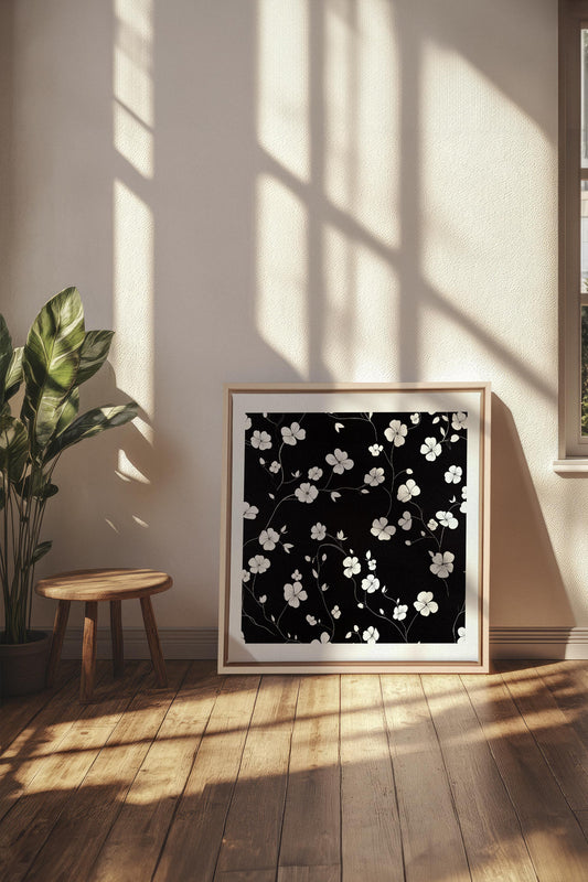NOCTURNAL BLOOMS, Oeuvre sur toile étirée
