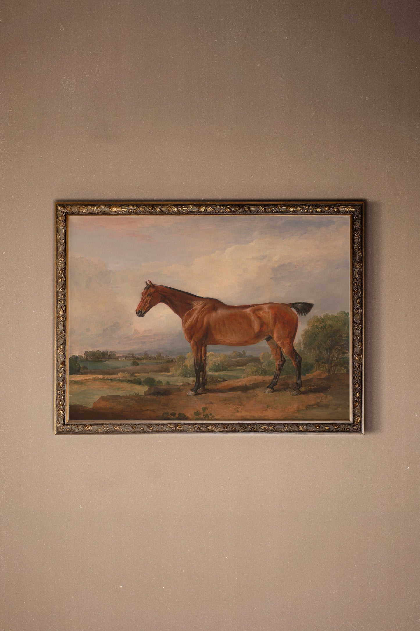 EQUESTRIAN MAJESTY, VINTAGE BRONZE FRAME