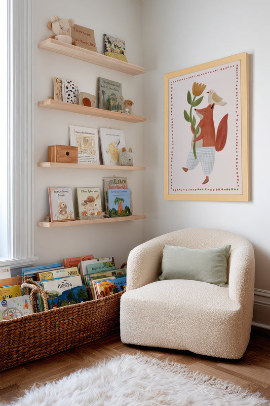 Renard et l’Oiseau, Toile rigide encadrée