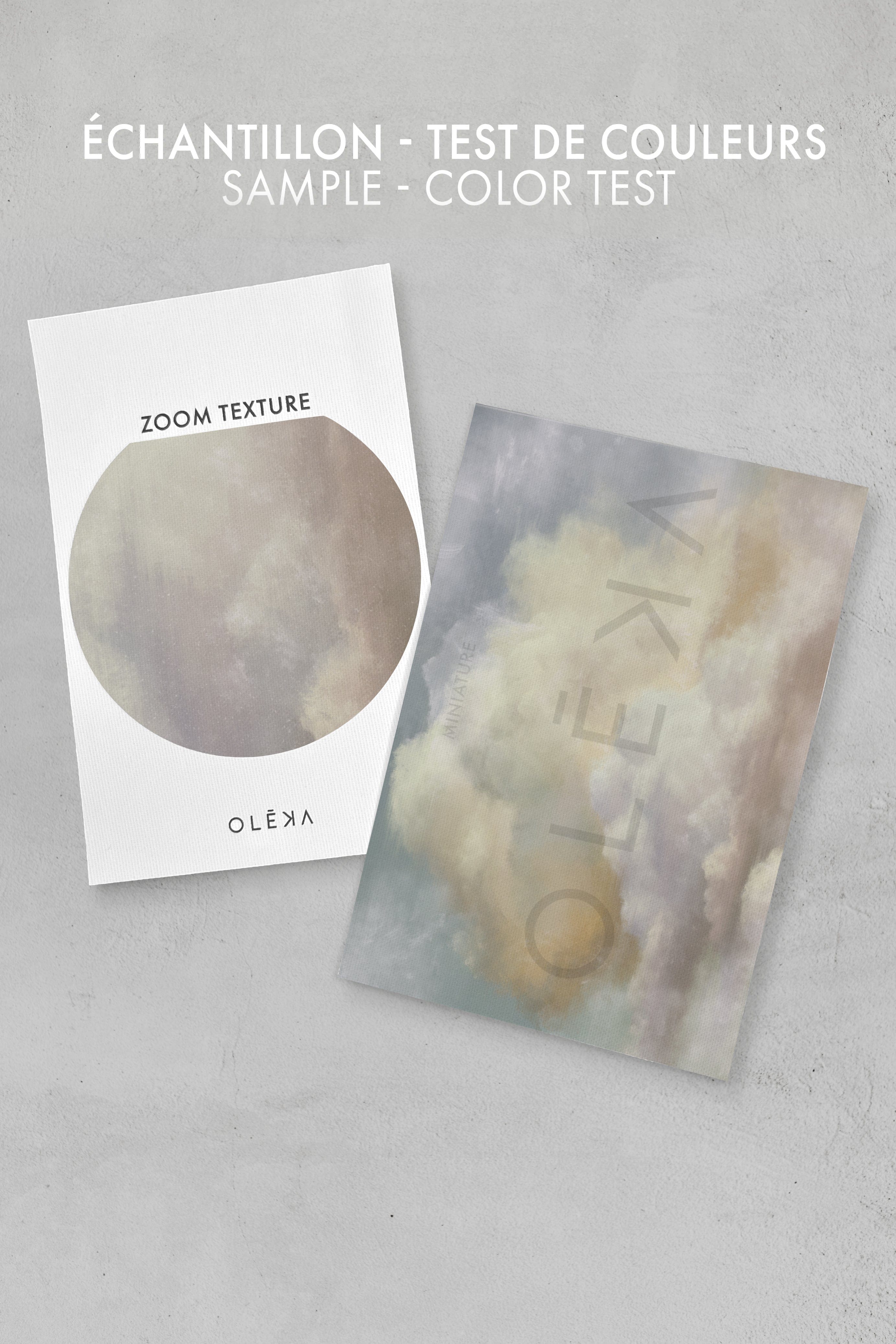 OLEKA CANVAS - NEBULA, Oeuvre sur toile étirée, encadré Naturel Clair