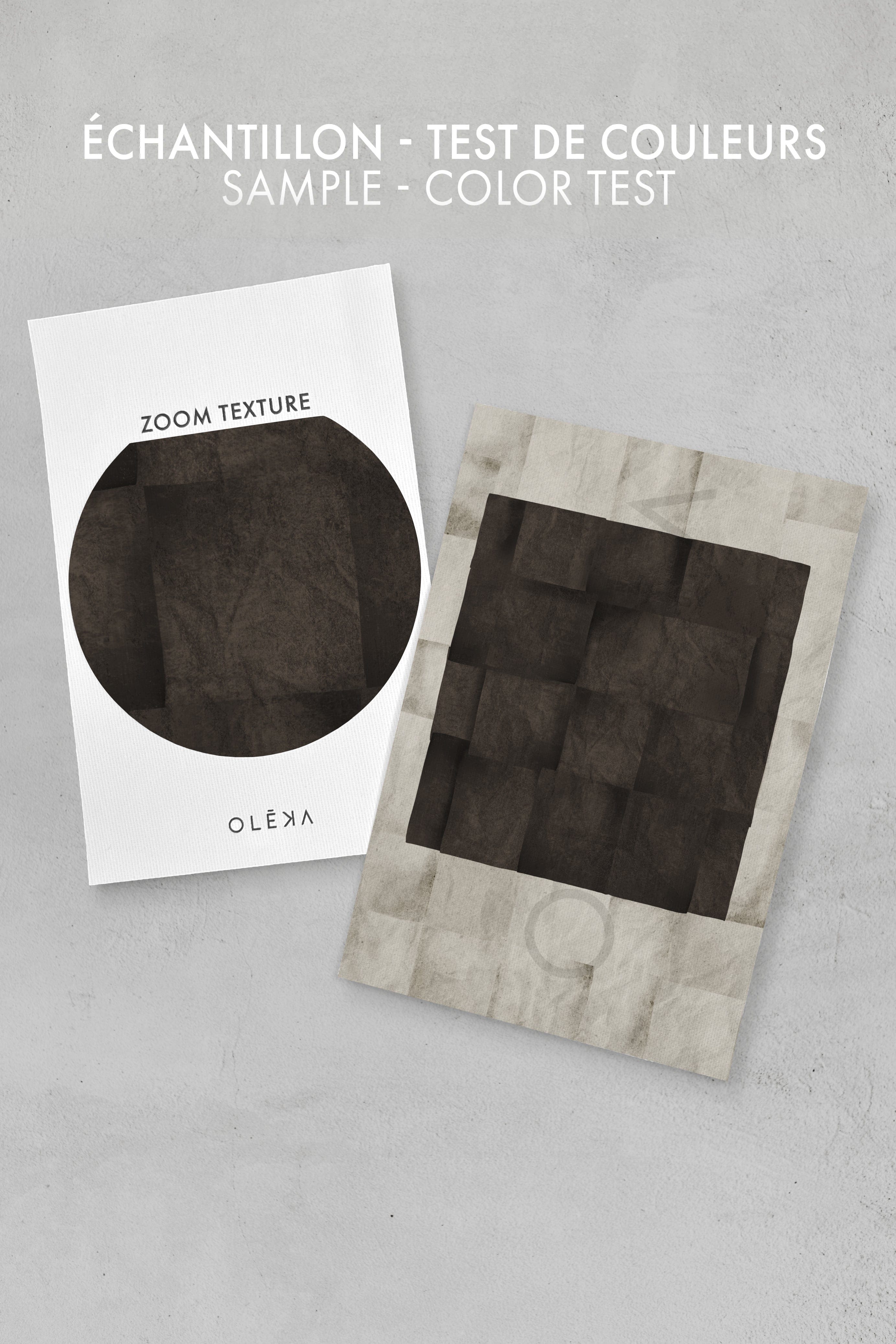 OLEKA CANVAS - GENESIS, Oeuvre sur toile étirée, encadré Brun Noyer