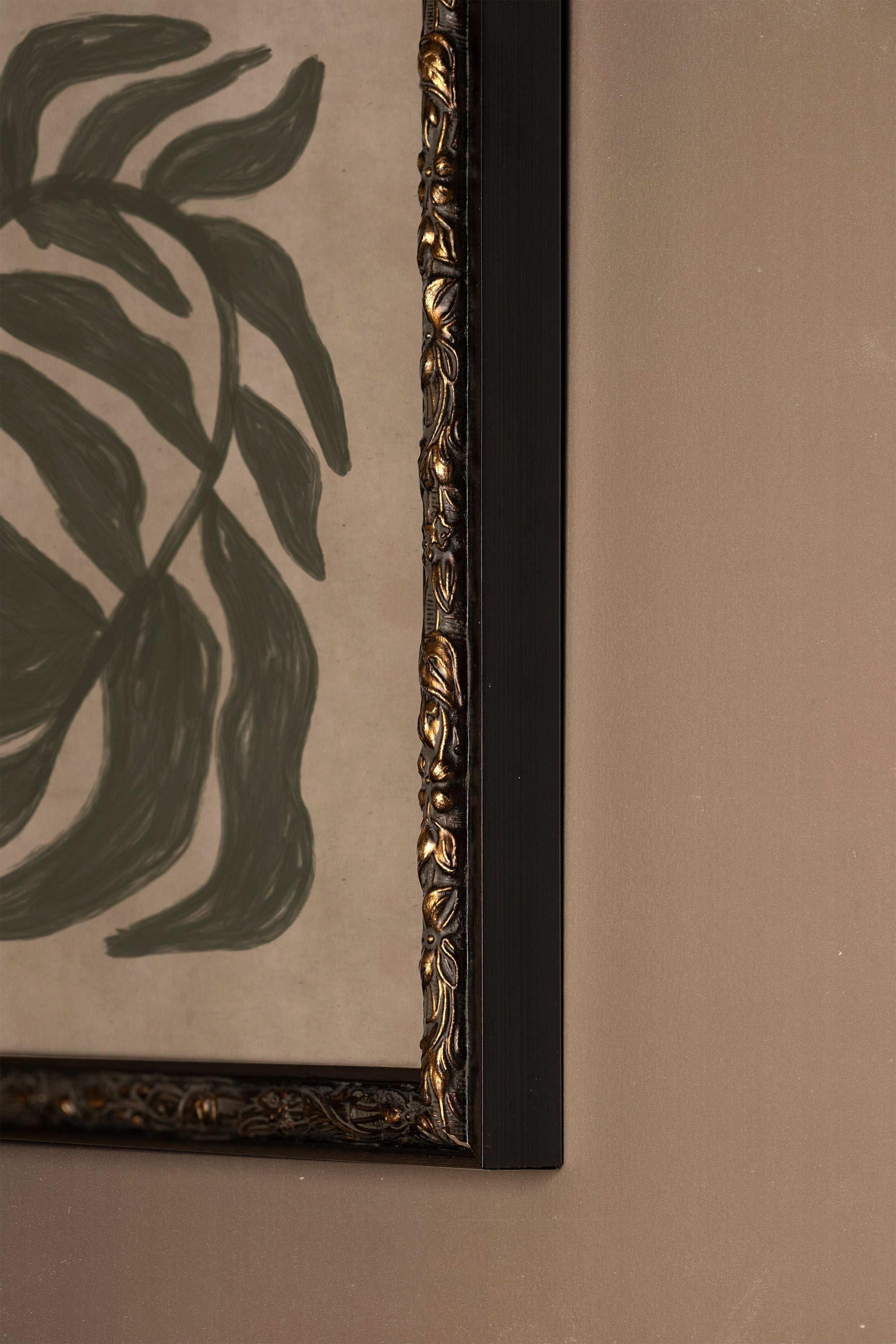 ESPRIT SAUVAGE, Oeuvre sur toile rigide, encadré Vintage Bronze
