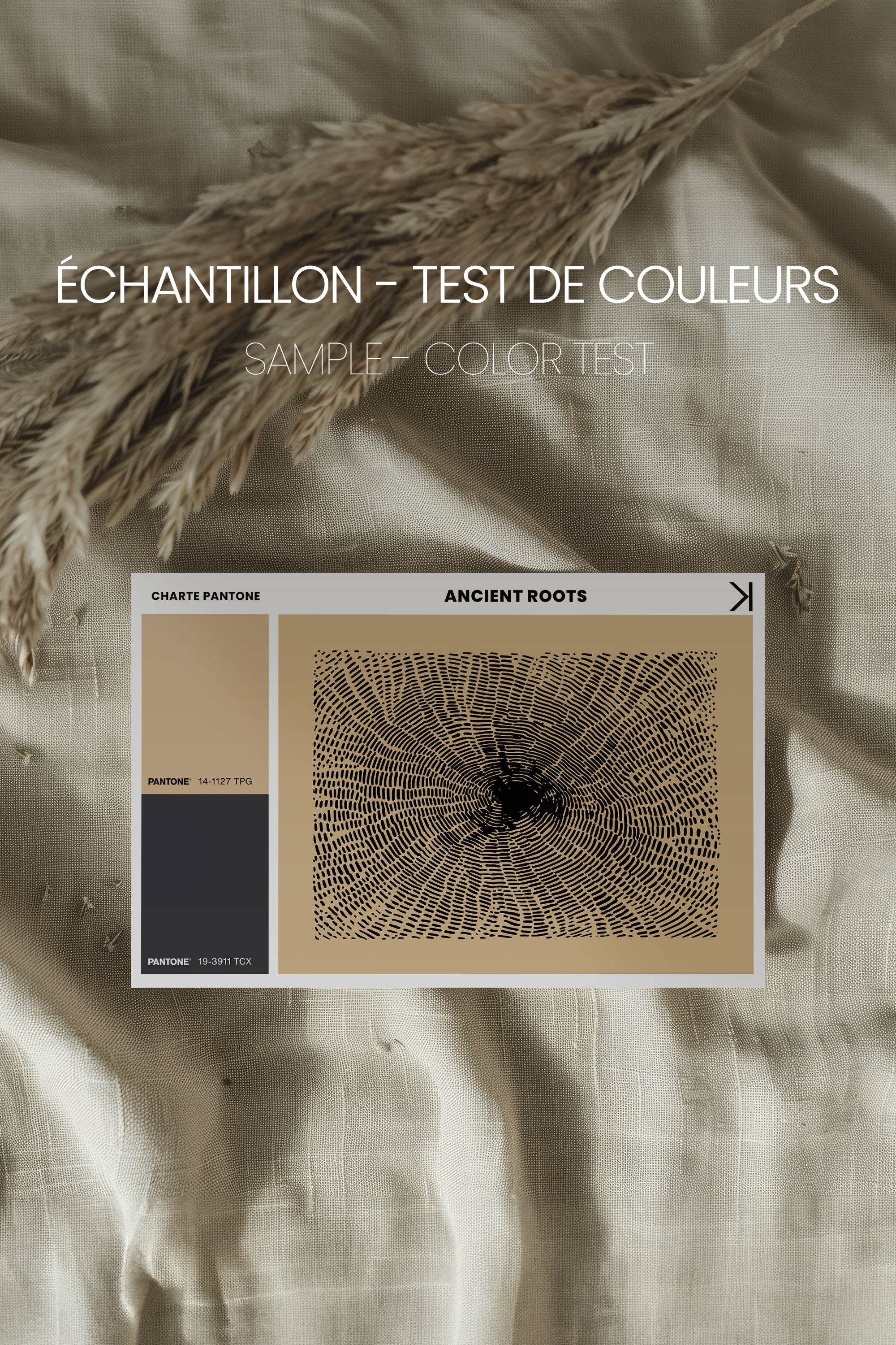 OLEKA CANVAS - ANCIENT ROOTS, Oeuvre sur toile étirée, encadré Naturel Clair