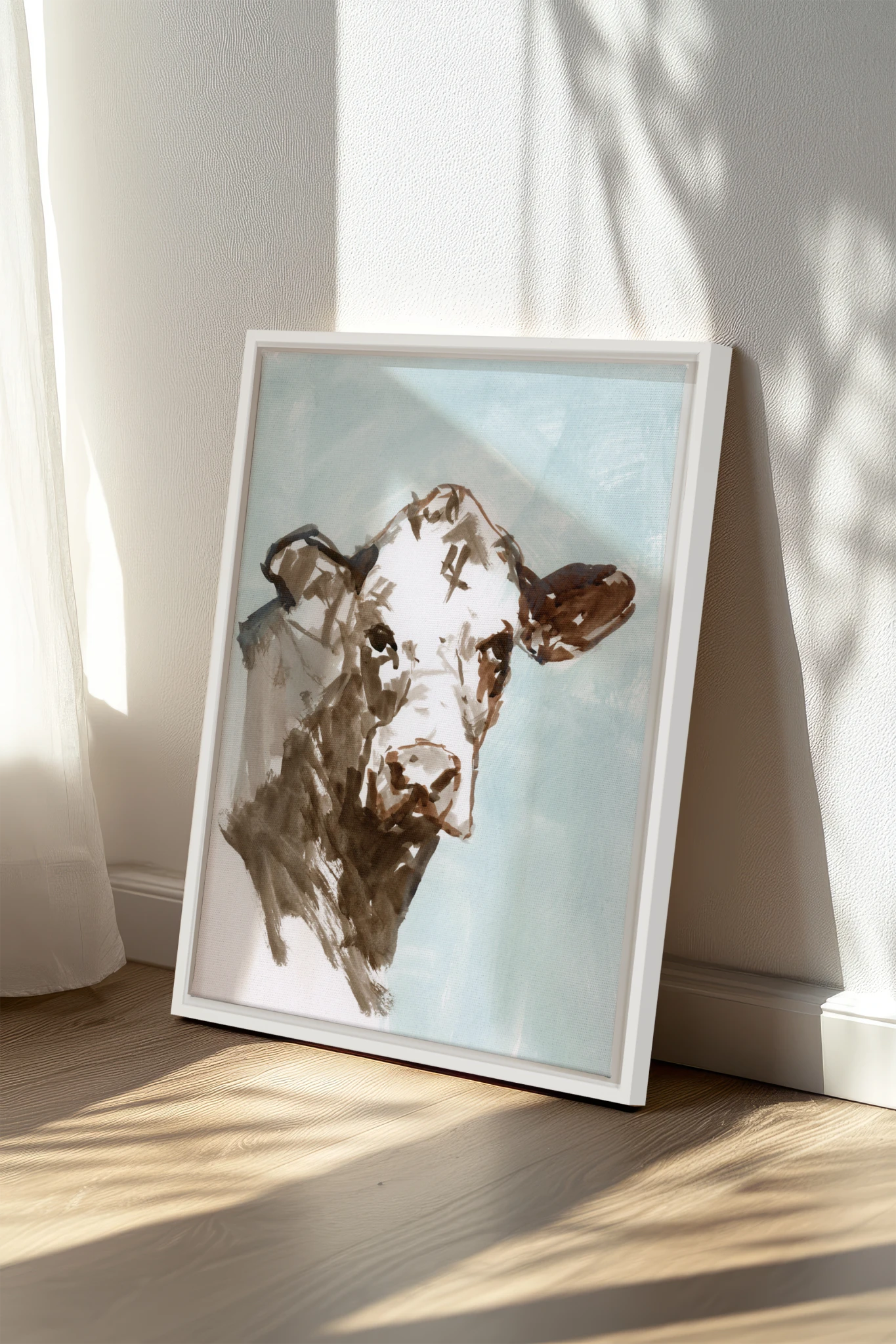 Écho de la Ferme, Oeuvre sur toile étirée