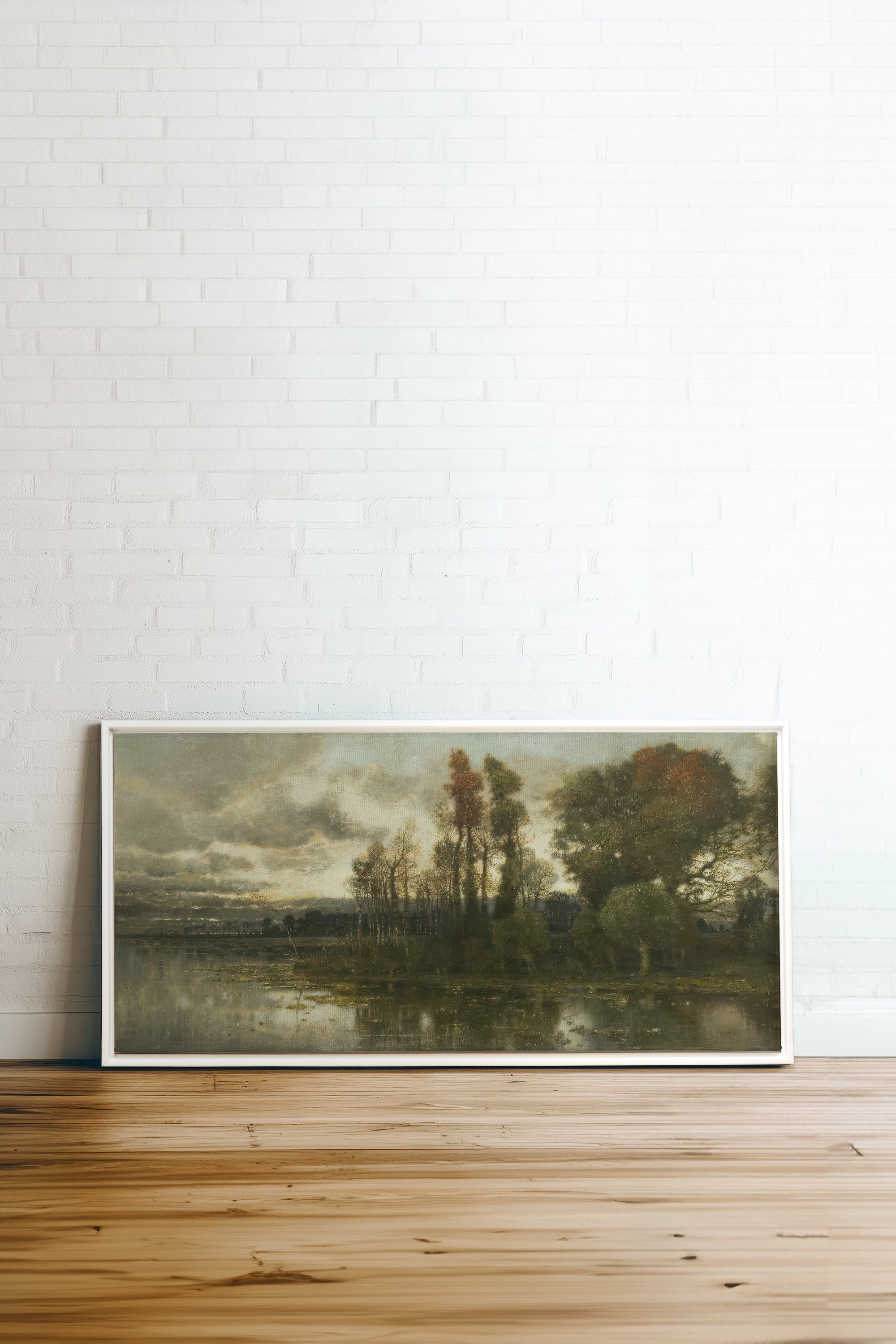 DARK SERENITY, Oeuvre sur toile étirée, encadré Noir