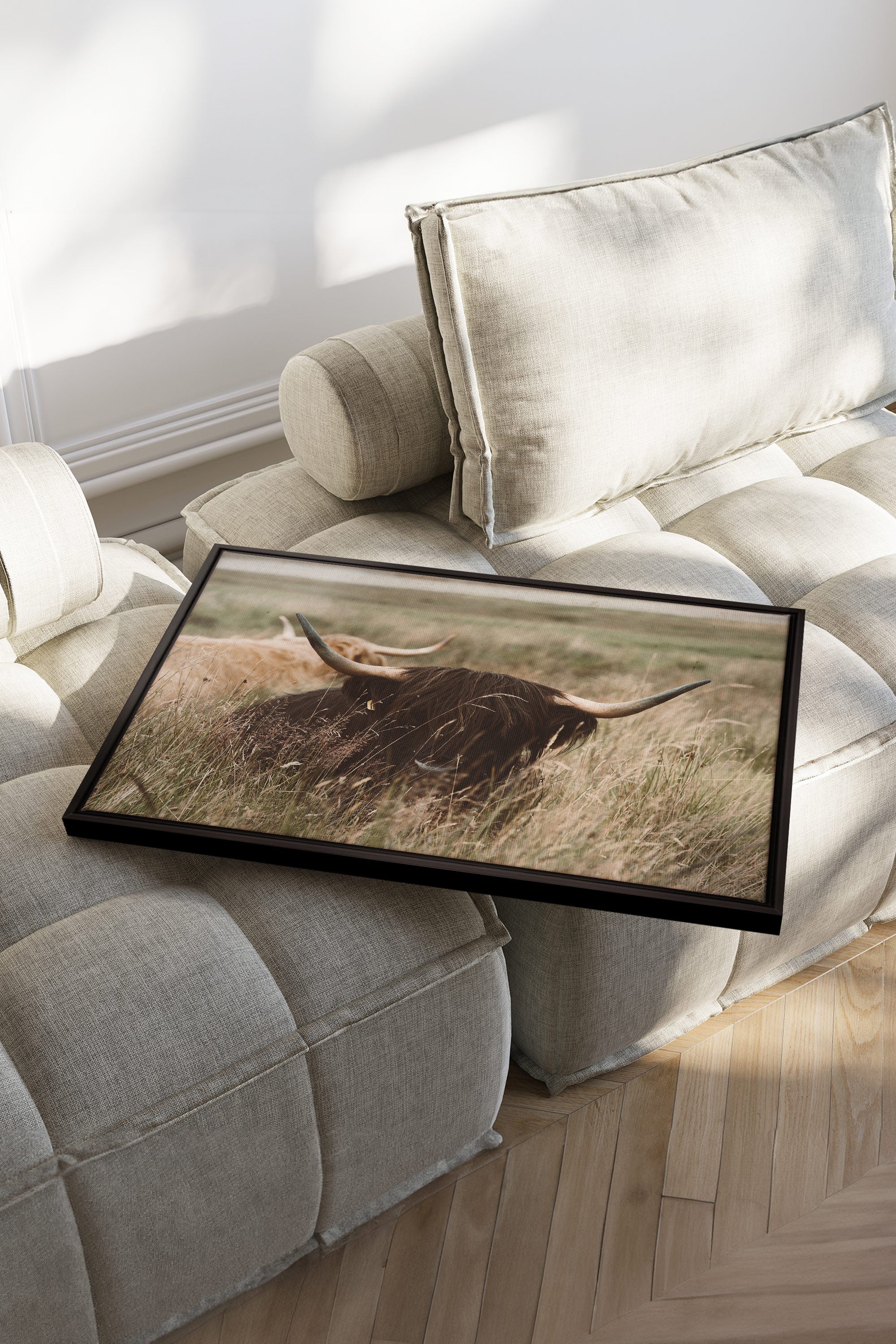 HIGHLAND SPIRIT, Oeuvre sur toile étirée, encadré Noir