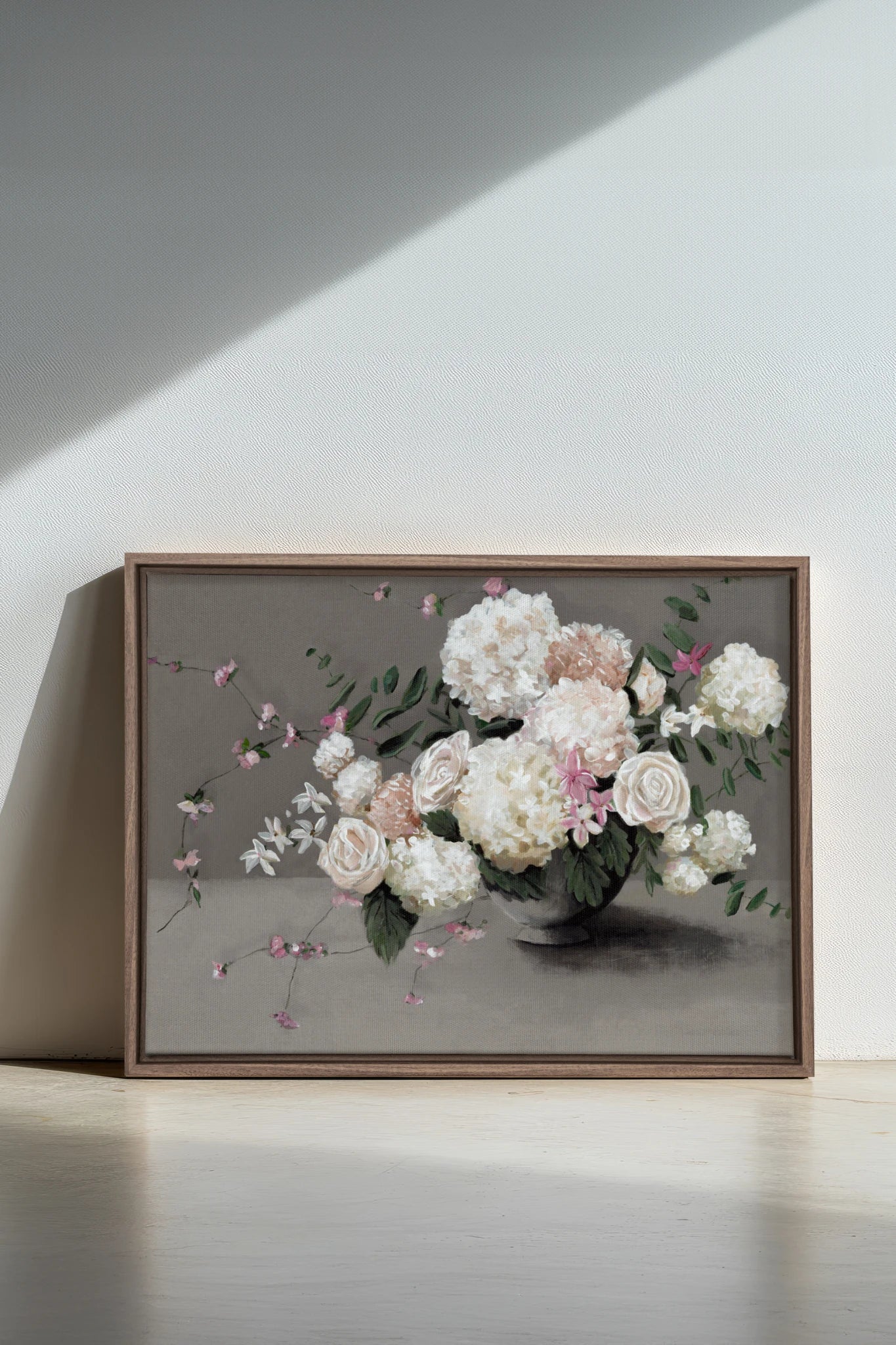Jardin de Porcelaine, Oeuvre sur toile étirée