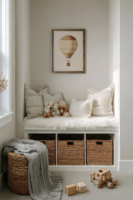 MONTGOLFIÈRE VINTAGE, CADRE VINTAGE BRONZE