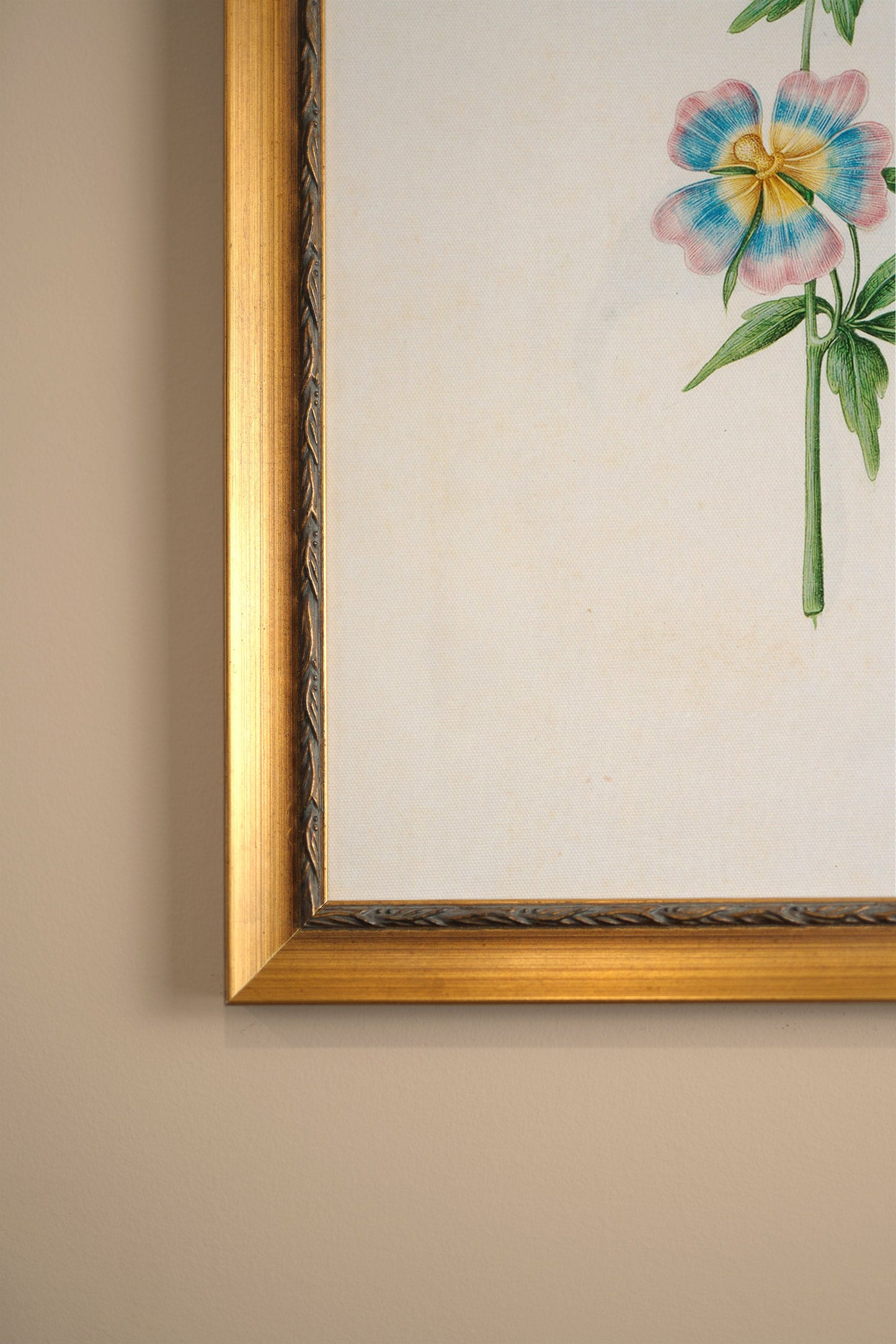 PASTEL BREATH, VINTAGE GOLD FRAME
