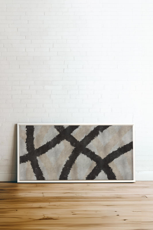 BLACK THREADS, Oeuvre sur toile étirée