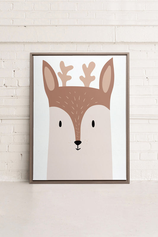 CHEVREUIL, Oeuvre sur toile étirée