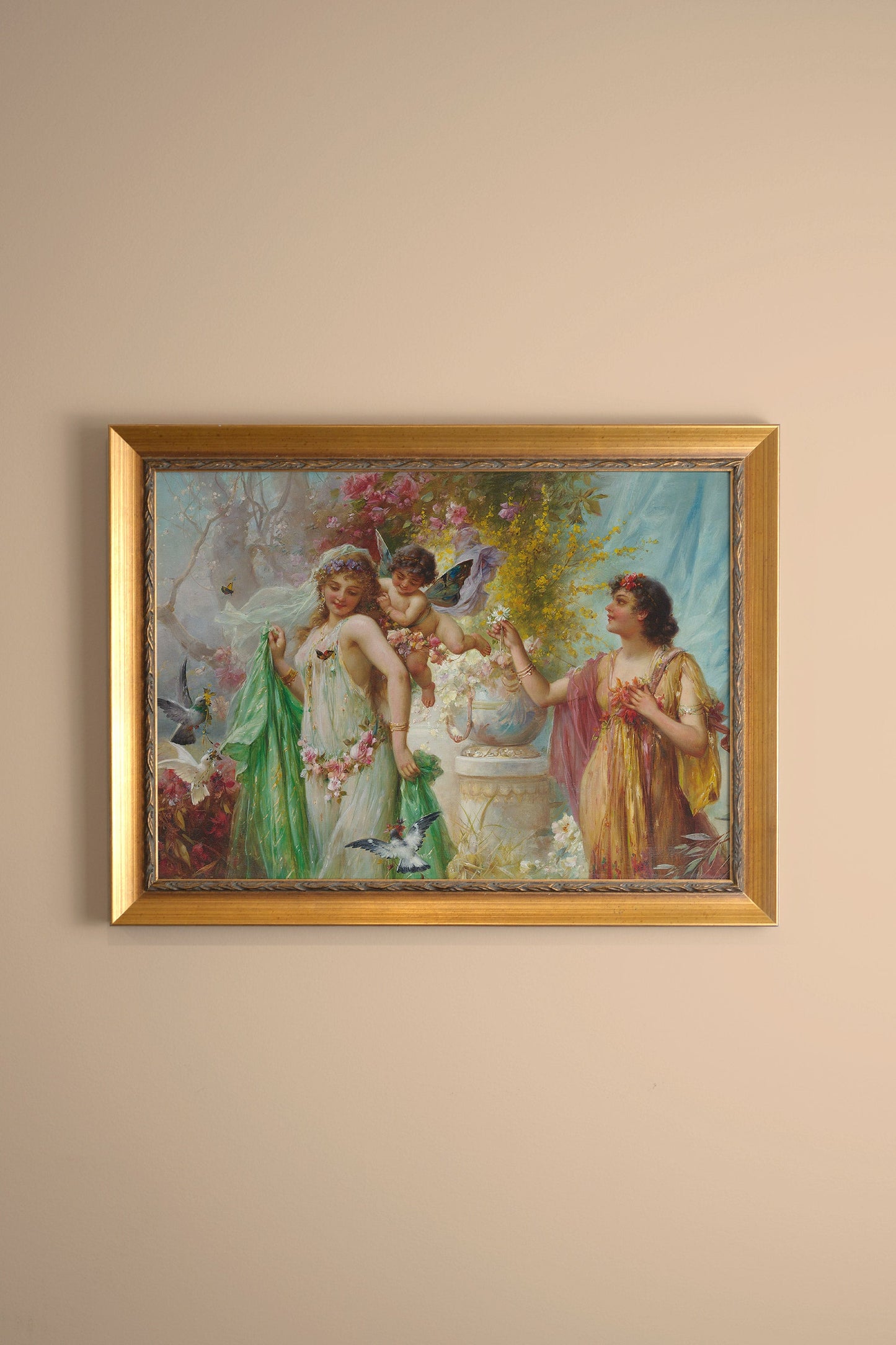 ANTIQUE ENCHANTMENT, VINTAGE GOLD FRAME