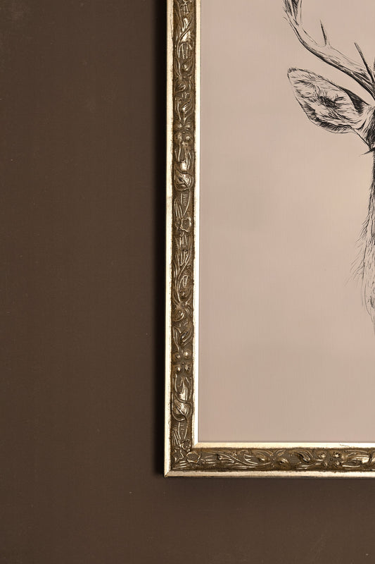 WILD SKETCH, VINTAGE SILVER FRAME