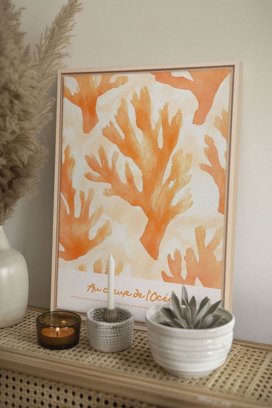 AU COEUR DE L'OCÉAN II, Oeuvre sur toile étirée