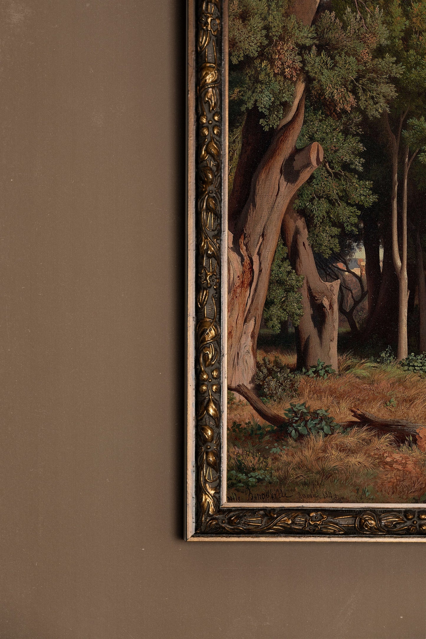 IN THE SHADOW OF ROME, VINTAGE BRONZE FRAME