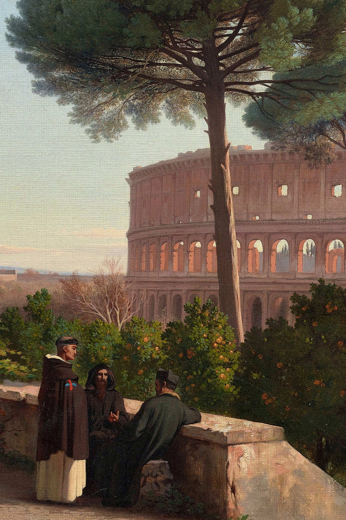 IN THE SHADOW OF ROME, VINTAGE BRONZE FRAME