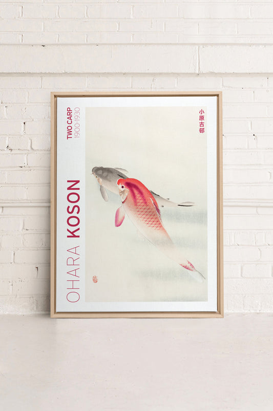 TWO CARP, Oeuvre sur toile étirée