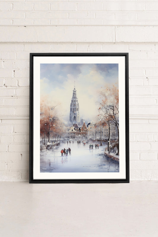 Azure Rink, Oeuvre sur toile étirée